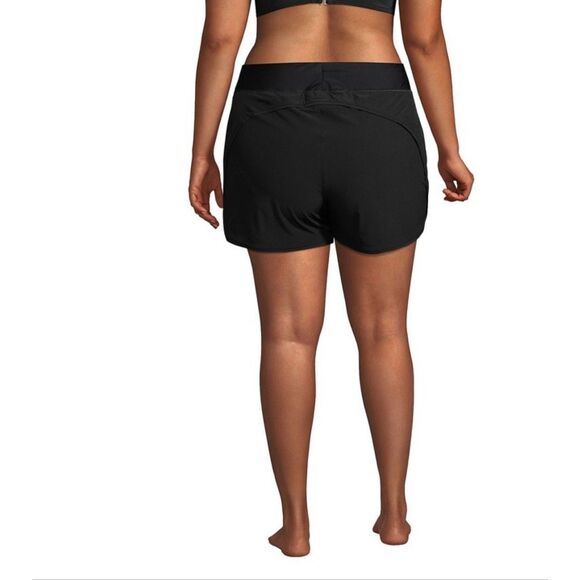 Lands End Black Swim Board Shorts Size Large New - Picture 2 of 7
